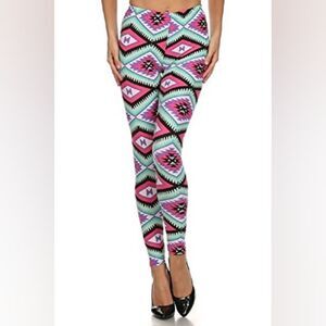 New Without Tags‎ Adult One Size (2-12) Printed Leggings